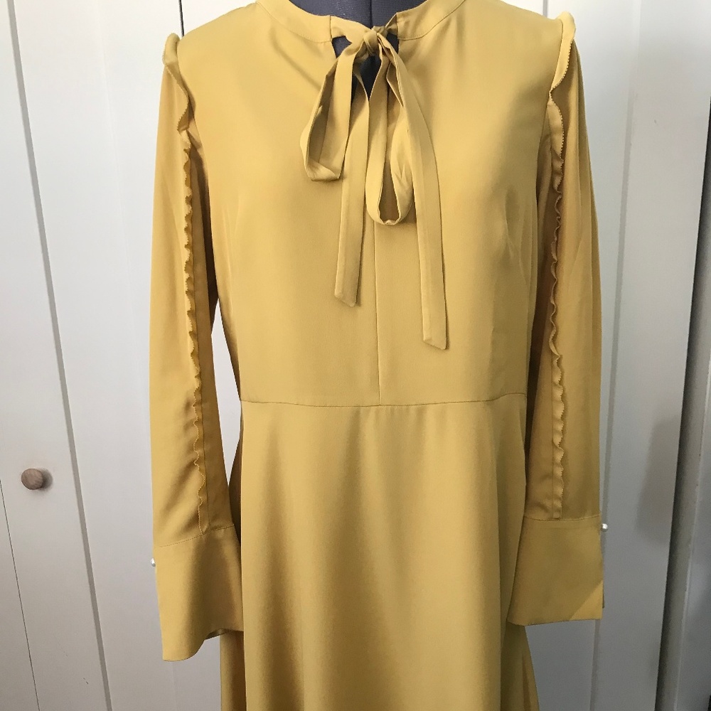 Ann Taylor Gold/Mustard Dress